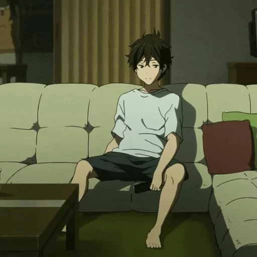 anime boy, kazutaro oki, anime boy, personnages d'anime, nogi kazutaro est paresseux