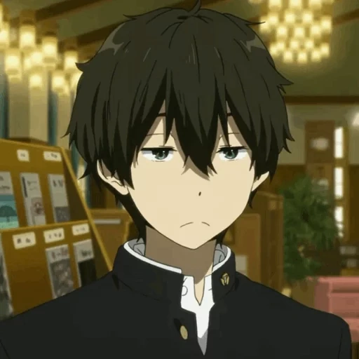 hyouka, oreki houtarou, мальчики аниме, персонажи аниме, хотаро орэки houtarou oreki