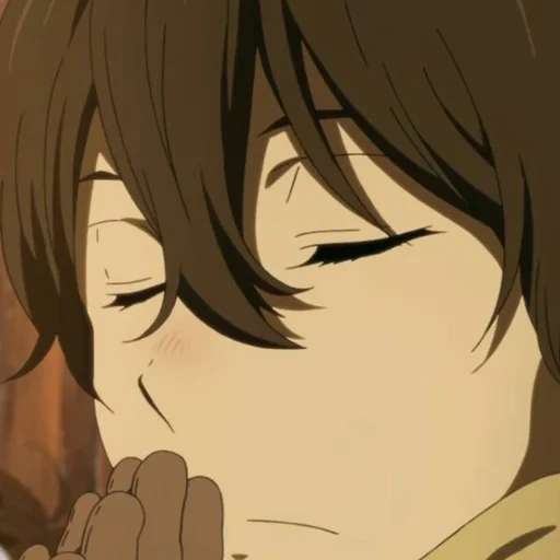 immagine, bello anime, personaggi anime, dazai osamu anime, khotar oreki sta piangendo