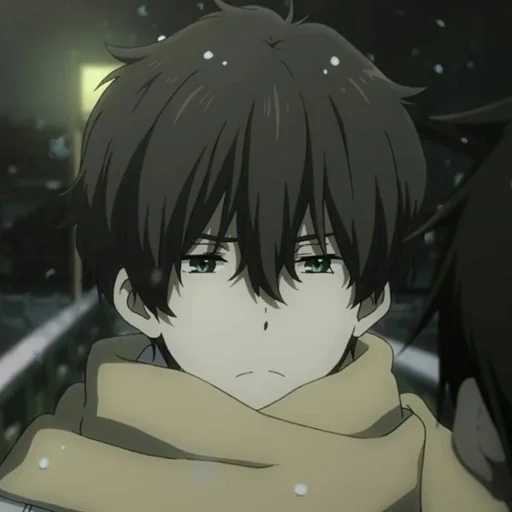 picture, anime guys, oreki hotaro, anime moments, anime characters