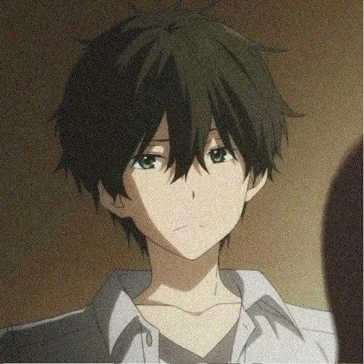 hyouka ken, menino anime, cauda e taro, personagem de anime, cara de arte de animação