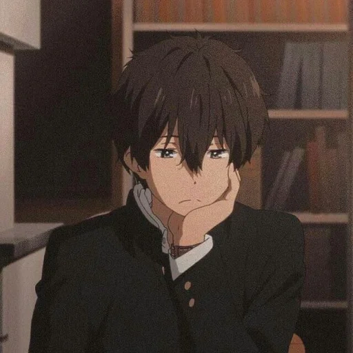 anime, imagen, niño de anime, oreki houtarou, personajes de anime