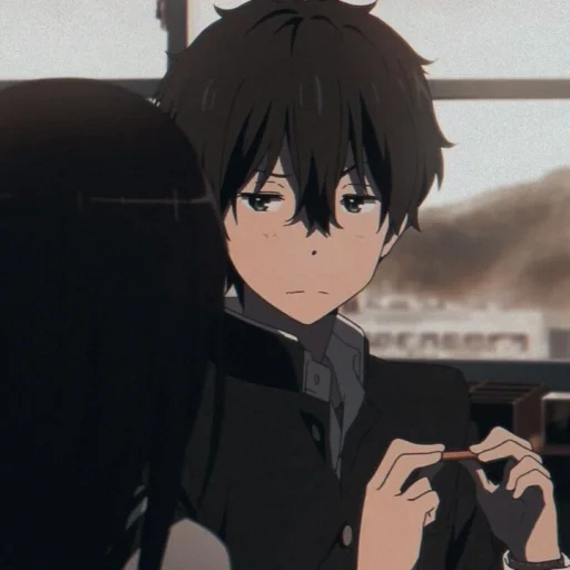 animação, animação é fofa, menino anime, personagem de anime, hutarou oreki