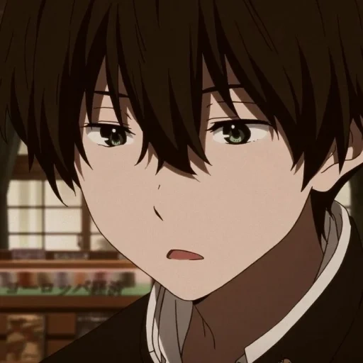 animação, figura, hyouka oreki, oreki houtarou, papel de animação