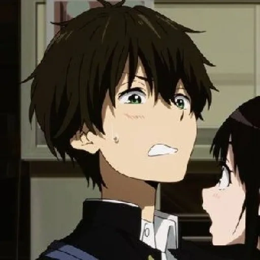 hyouka, bild, oreki houtarou, hyouka hotaro orek, schwester von oneky hotaro