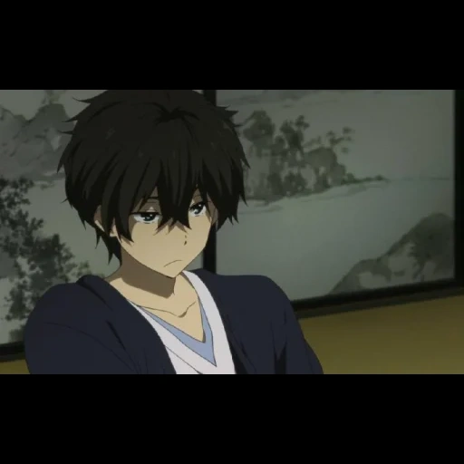 anime, otaki e taro, oreki houtarou, i changed my mind, hiroshi hiroshi