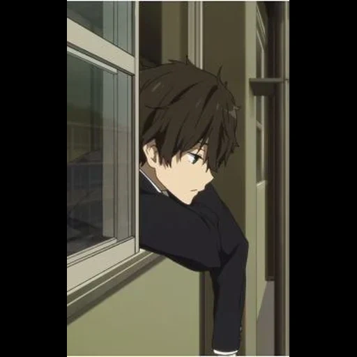 figure, anime boyfriend, sad animation, cartoon character, anime boyfriend is sad
