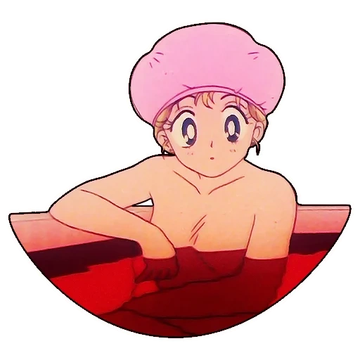anime, anime, personajes de anime, sailormun chibius, anime retro del baño