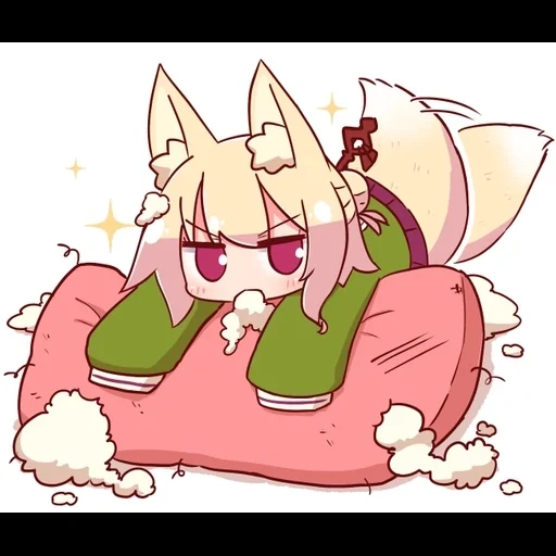 fox girl, kemomimi, kemomimi chan, bel art, anime de kemomimi chan
