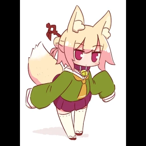 anime, fox girl, kemomimi, anime artistique, kemomimi chan