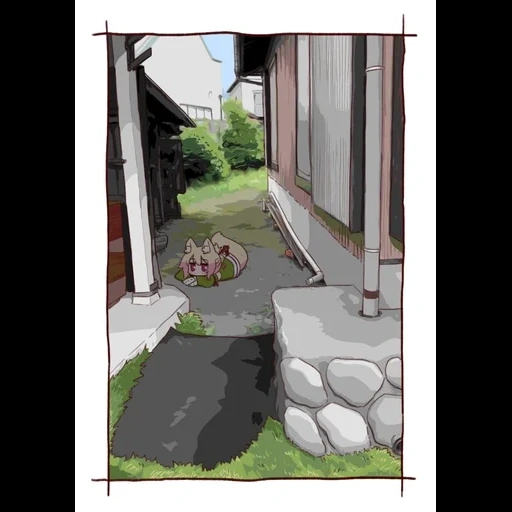 manga, yard design, garden paths, landscape design, the landscape design of the courtyard