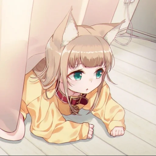 wiedergabeliste, ein anime, anime süß, kinako ist nicht, mädchenkatze anime