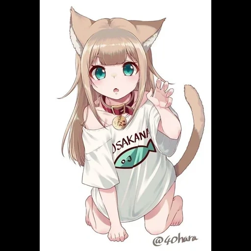 nekan, anime some, kinako is not, anime cat, girl cat anime