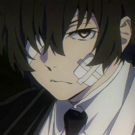 dazai, dadzai, dazai chuya, osamu dadzai, dadzai osamu anime triste