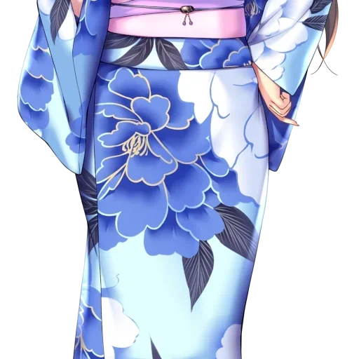 anime, art anime, fille animée, bel anime, référence kimono yukata