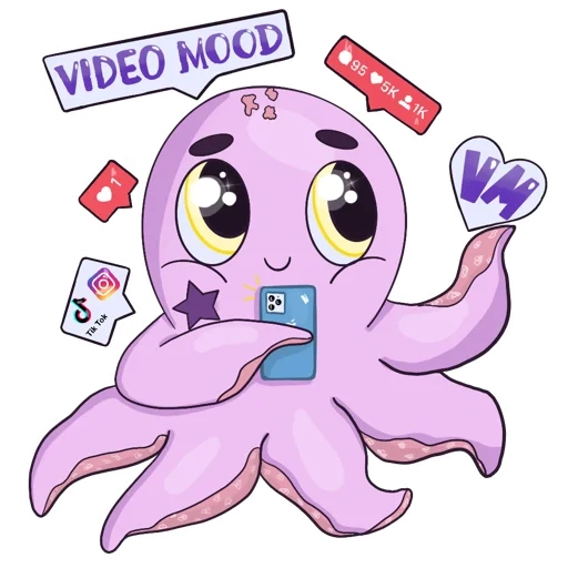 emoji, octopus