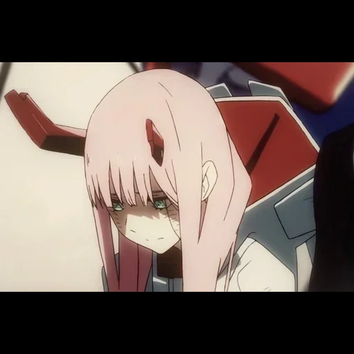 zero two anime, anime characters, anime dear in franks, beloved in franks evil 202, anime dear in franks 02 cries