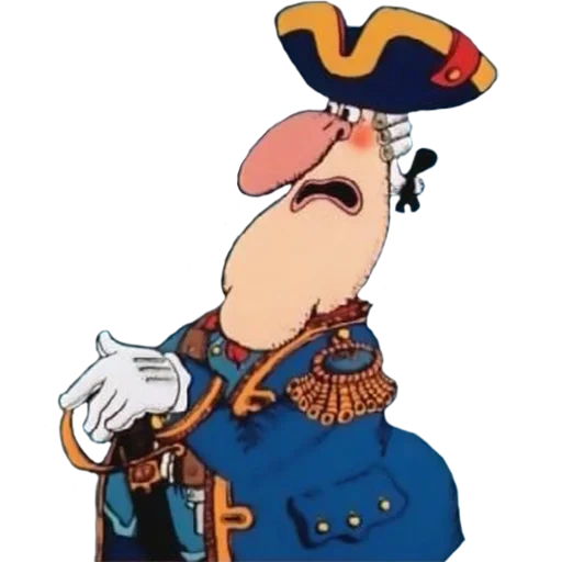 treasure island, kapten flint treasure island cartoon, karakter kartun treasure island kapten smollett
