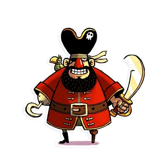 pirata, pirata malvado, pirata viejo, pirata sin antecedentes, pirata de dibujos animados