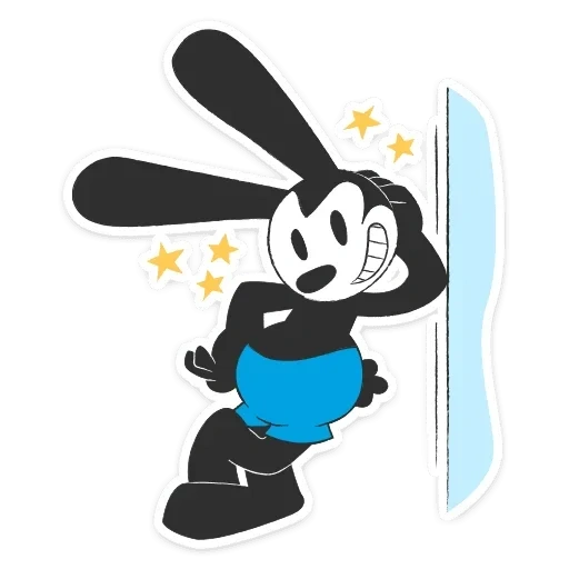 rabbit oswald, the successful rabbit oswald, happy rabbit oswald, epic mickey oswald mouse gus