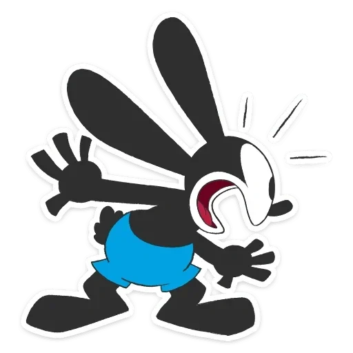 lapin, lapin d'oswald, oswald rabbit 1927, oswald lapin noir et blanc
