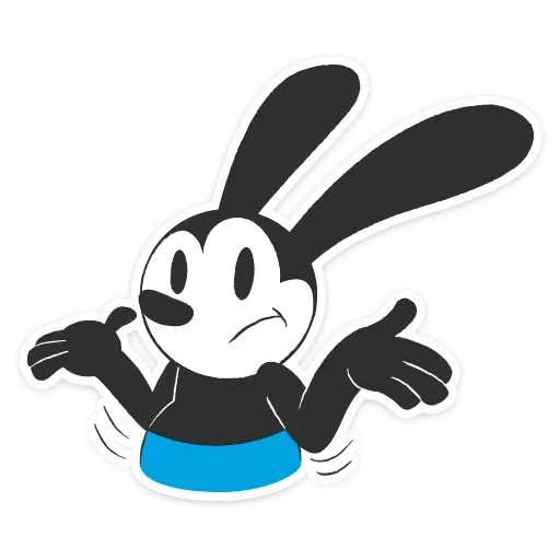 lapin d'oswald, oswald le lapin chanceux, oswald le lapin chanceux, walt disney rabbit oswald