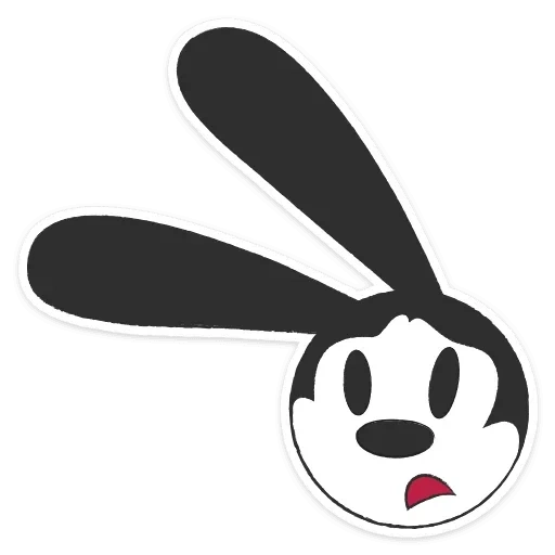 rabbit, rabbit oswald, rabbit stickers, the successful rabbit oswald