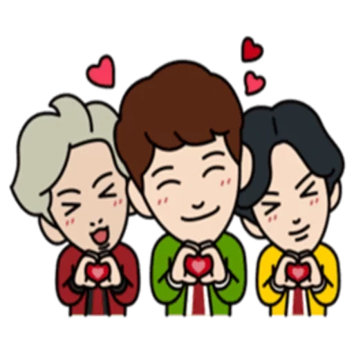 asiatico, shinee, umano, emoji coreana