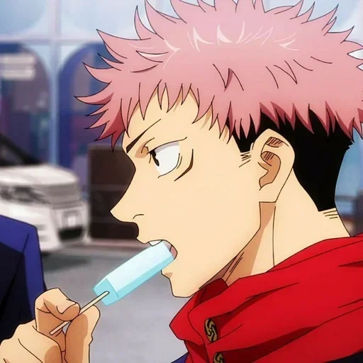 anime, yuji itadori, jujutsu kaisen, alta velocità, tian do yuji è carino