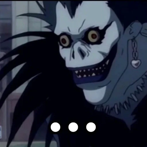 anime, ryuk kras, anime ryuk, menace de mort, note de mort de ryuk