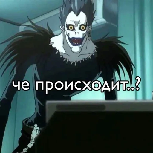 ryuk, deus da morte, caderno da morte, death note 1 temporada, personagens da nota da morte