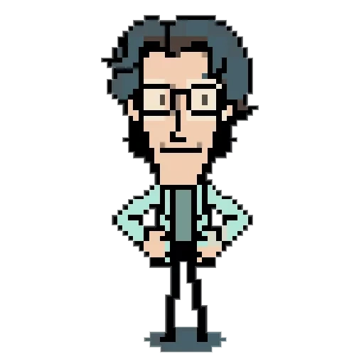 arte dei pixel, otakon 8bit, pixel otacon, carattere pixel, pixel art figure