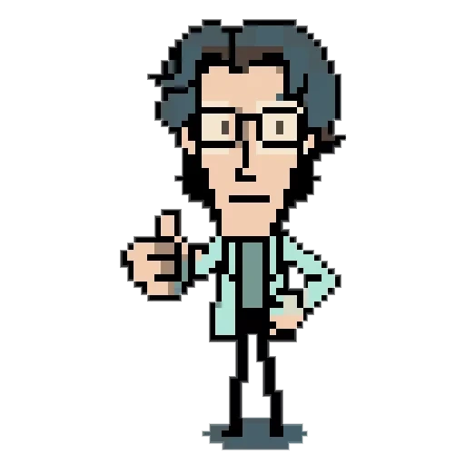 arte dei pixel, otakon 8bit, pixel otacon, carattere pixel, pixel art figure