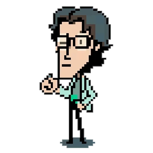 pixel art, otakon 8bit, pixel de otacon, carácter de píxel, personajes de arte pixel