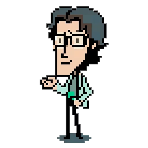 pixel de arte, arte de píxeles, pixel de otacon, carácter de píxel, personajes de arte pixel