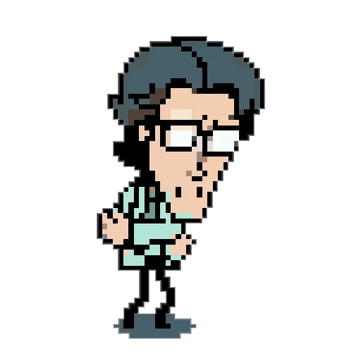 character, otakon 8bit, otacan pixel, pixel character, pixel art figure