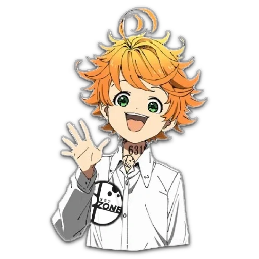 emma neverland without background, emma's promised neverland, promised neverland emma redhair, neverland emma badge of promise, promised neverland character emma