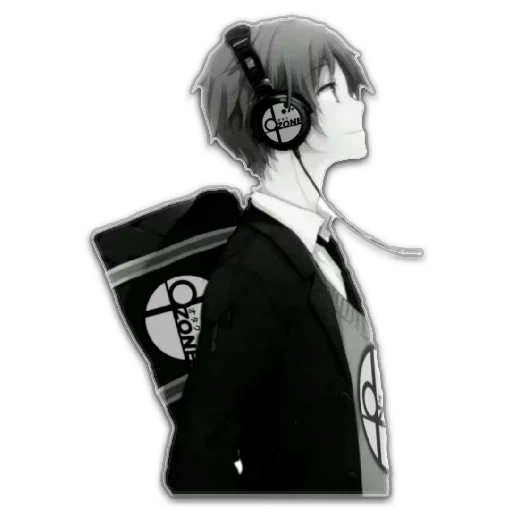 figure, anime boy, anime boy earphone, anime boyfriend headphones, anime boy headphones