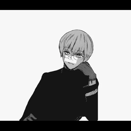 аниме, рисунок, kaneki ken, арима кишо, аниме персонажи