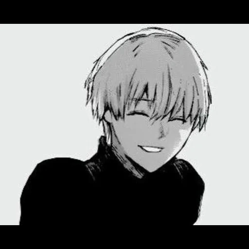 kaneki ken, канеки кен милый, канеки манга улыбка, канеки кен улыбается, канеки улыбается манга