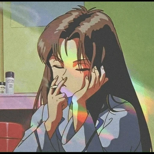 foto, anime 80, anime 90 s, o anime é jogado, estética do anime