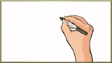 mano, un bolígrafo, texto, mano con un bolígrafo, dibujo de animación manual