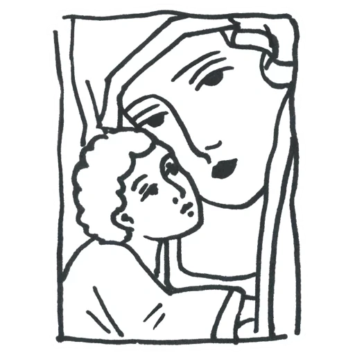 enfant, triste mère png, coloration biblique, le jour du dessin de la mère, mère de dieu coloriage des enfants