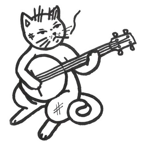 gato, gato de violino, gato contrabaixo, o gato está tocando violino, músico de gato pintado