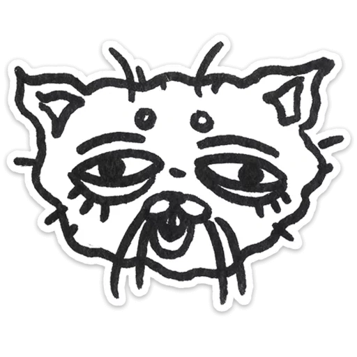 cat, beautiful, nastya kamensky, svg cat head, stick an evil cat