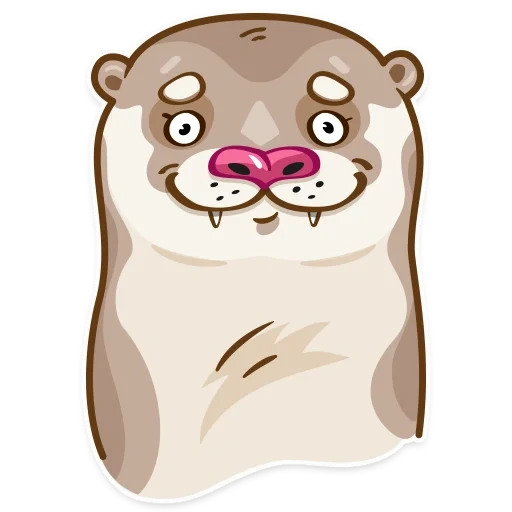 otter, john the otter, otter emoji, animated otter