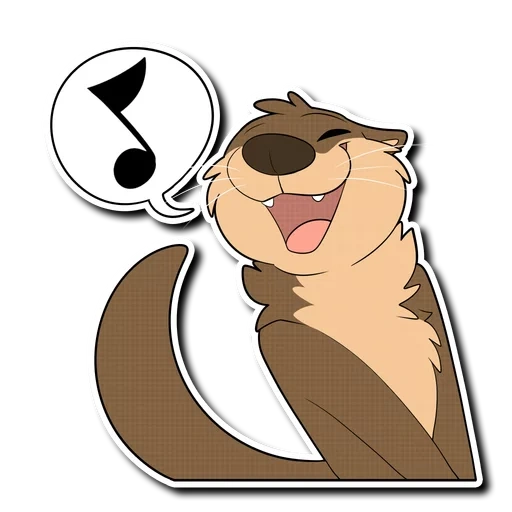 anime, loutre, otter