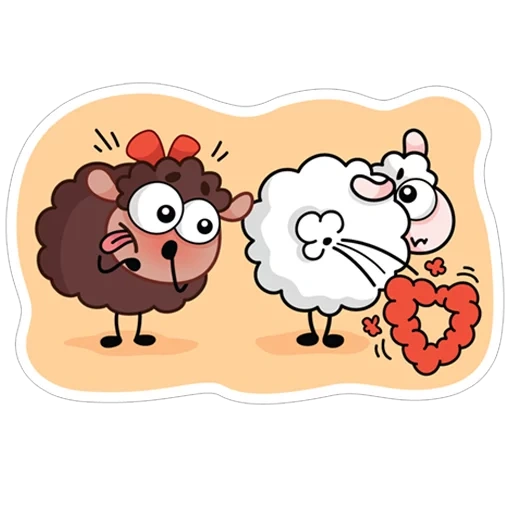 weiber, agnello, lana sheep, set di pecore