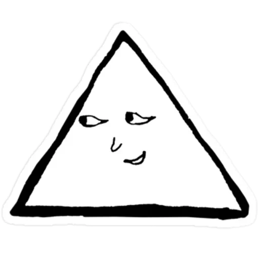 face, trikutnik, triangle, punpun triangle, punpun trand