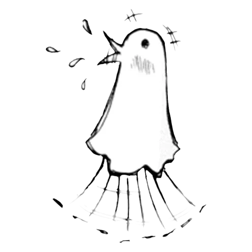 picture, human, punpun bird, the drawings are cute, light drawings